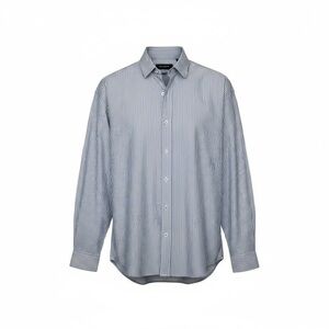 The Kooples Brera Lux Blue White Striped Oversized Button Down Shirt NWT Small